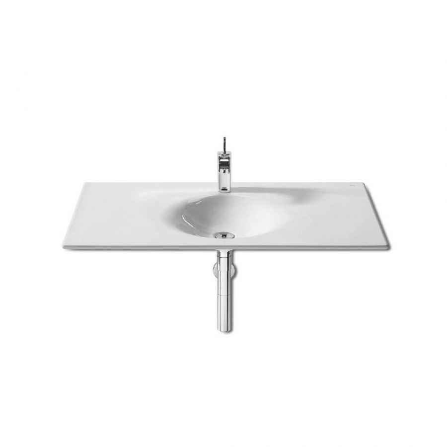 тумба с раковиной KALAHARI с двумя ящиками  / 80х49 /  ( белый )  