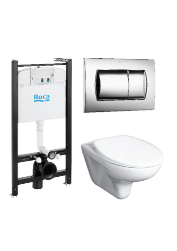 ПЭК MATEO : подв . унитаз + инсталяция + кнопка + сидение м / з