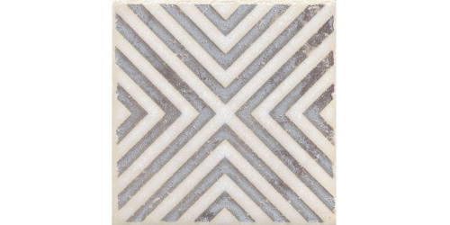 Вставка Амальфи 6 орнамент коричневый  9,8х9,8