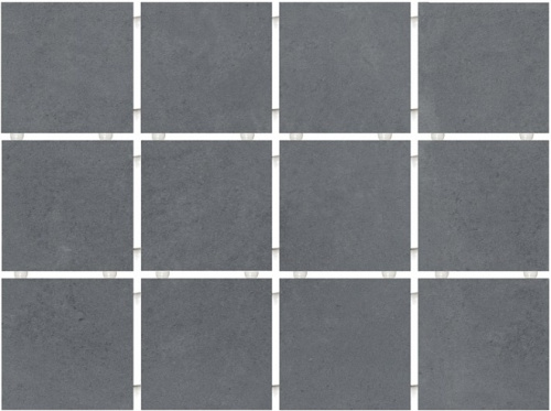 Амальфи серый темный матовый из 12 частей 9,8х9,8