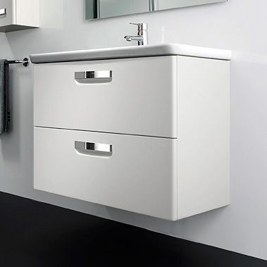 тумба под раковину GAP  / 80x60 /   ( белый глянцевый )  