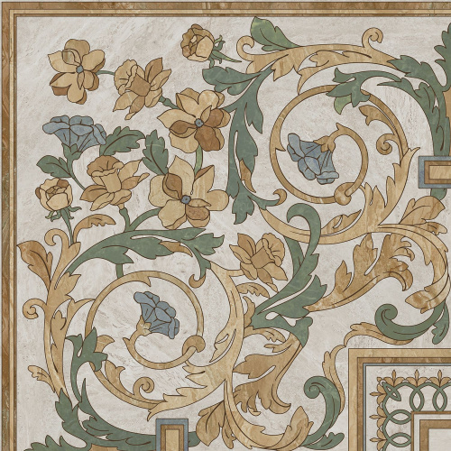 Декор Эвора угол глянцевый 60х60