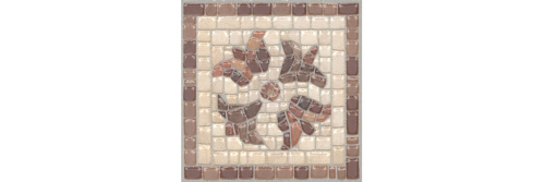 Вставка Пантеон лаппатированный обрезной 9,6х9,6