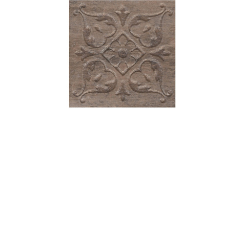 Вставка Браш Вуд 1 коричневый тёмный  9,9х9,9