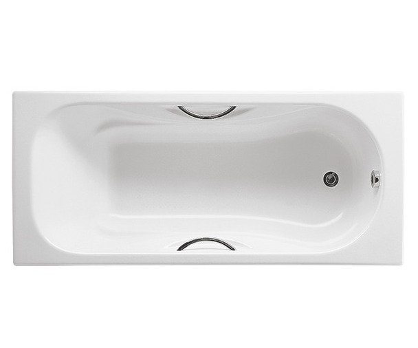 ванна MALIBU с отверстиями под ручки  / 170х75 /   ( бел )  