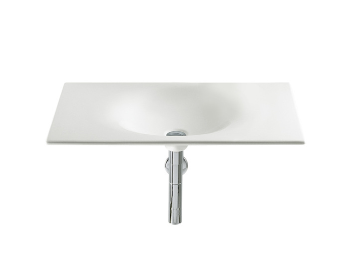 умывальник KALAHARI без отверстия для смесителя  / 65x45 /    ( бел )  