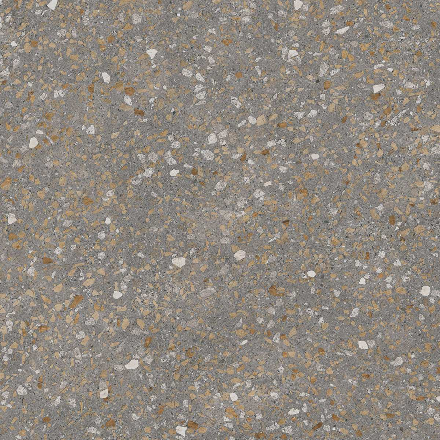 Терраццо коричневый обрезной 60х60 