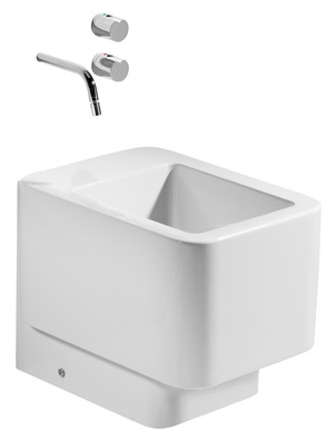 биде ELEMENT внутр .  подвод, с монтажным набором  ( бел ) 