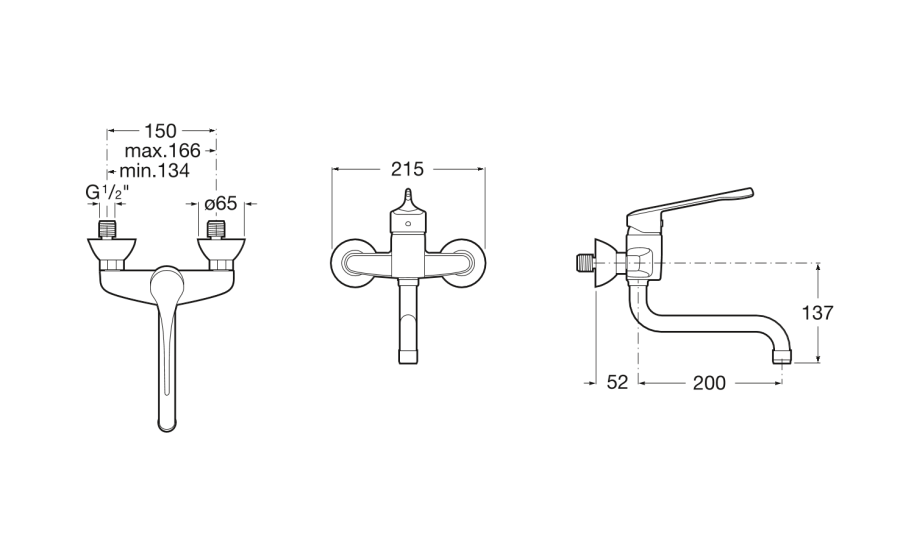 смеситель VICTORIA для раковины  ( хром )  