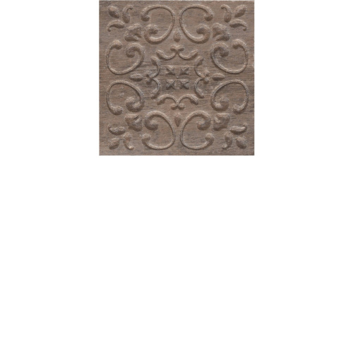 Вставка Браш Вуд коричневый тёмный  9,9х9,9