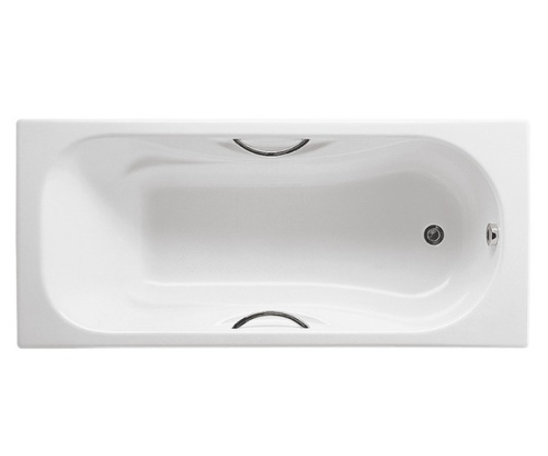 ванна MALIBU с отверстиями под ручки  / 170х75 /   ( бел ) 