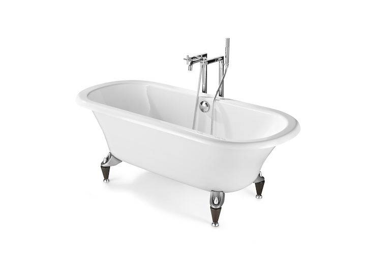 ванна NEWCAST WHITE с противоскользящим покрытием дна  / 170х85 /   ( бел )  