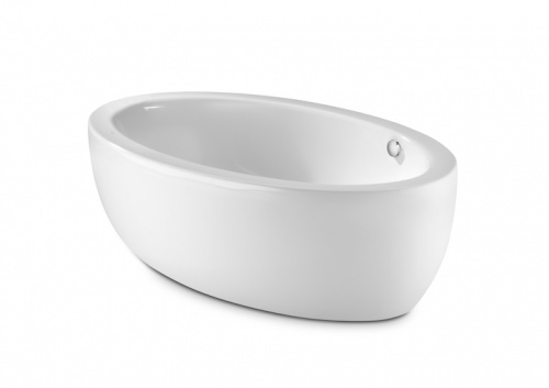 ванна GEORGIA акриловая, на едином каркасе, со встроенной панелью и донным клапаном  / 185х100 /   (