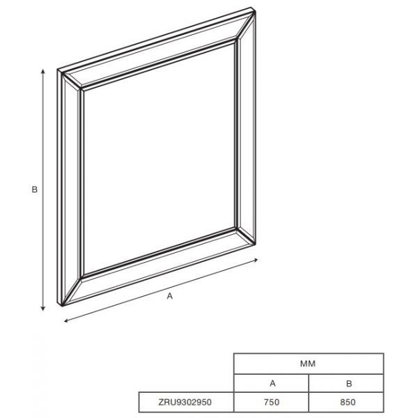 зеркало AMERICA  / 75 x 85 /  