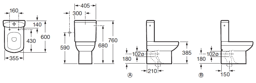 унитаз DAMA-SENSO-COMPACT выпуск VARIO  / 35,5х60 /   ( бел )  