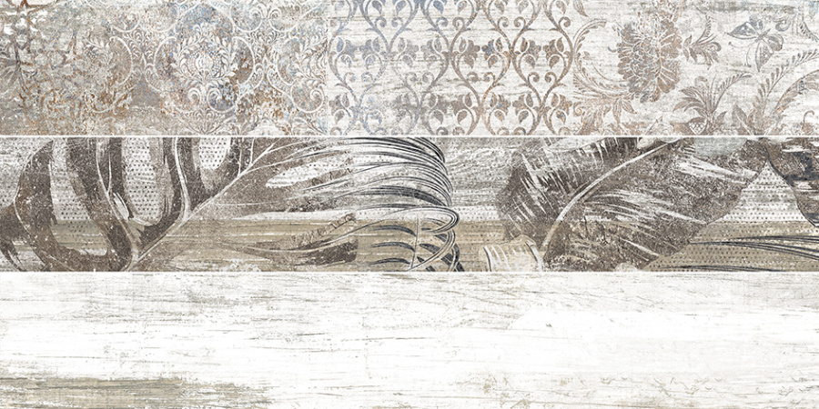 Next Плитка настенная серый узор 25х50 