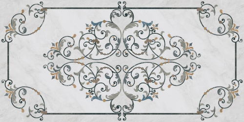 Парнас белый декорированный лаппатированный обрезной 80х160