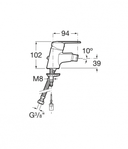  смеситель VICTORIA для биде  ( хром )  