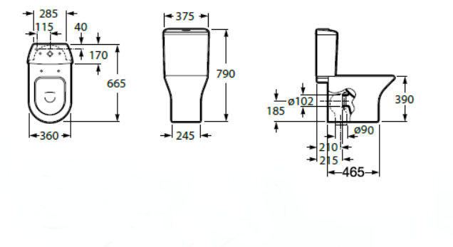 бачок для унитаза LEON двойной смыв  ( белый )  