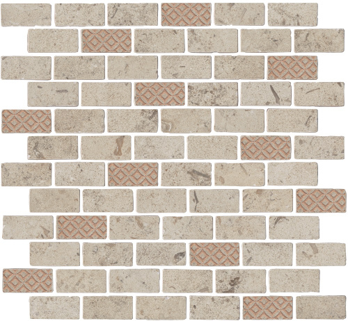 Декор Про Лаймстоун Антика 3 мозаичный бежевый матовый 32х30