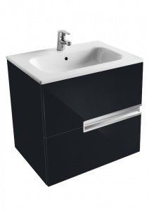 тумба VICTORIA NORD BLACK EDITION 60 подвесная  / 58,6,6х45х55 /   ( черный ) 