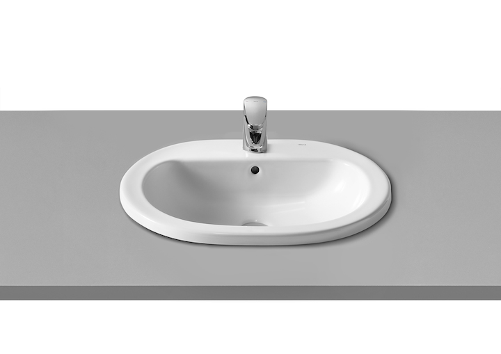 встраиваемый умывальник Coral  / 56х48 /   ( бел )  