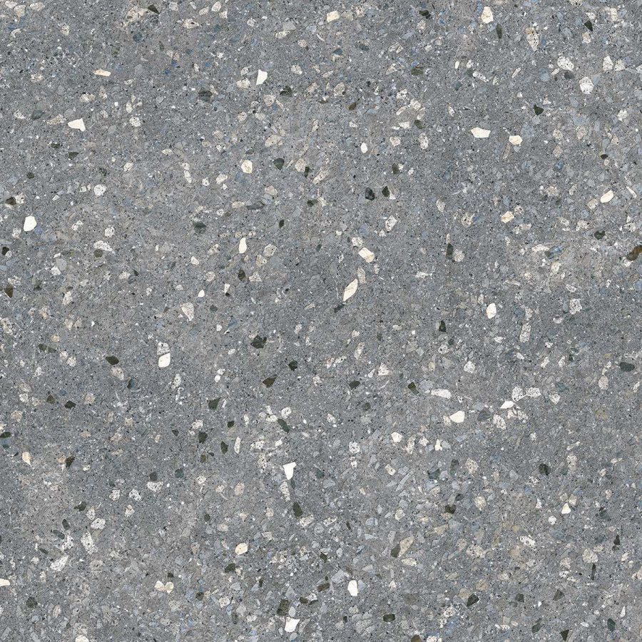 Терраццо серый тёмный обрезной 60х60 